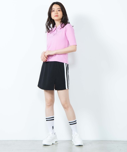 WEGO(ウィゴー)の「DISPARK/チャームジップリブTシャツ(Tシャツ/カットソー・レディース・ホワイト/ピンク・FREE)」の10枚目の写真