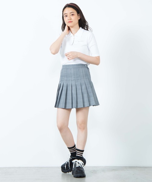 WEGO(ウィゴー)の「DISPARK/チャームジップリブTシャツ(Tシャツ/カットソー・レディース・ホワイト/ピンク・FREE)」の9枚目の写真