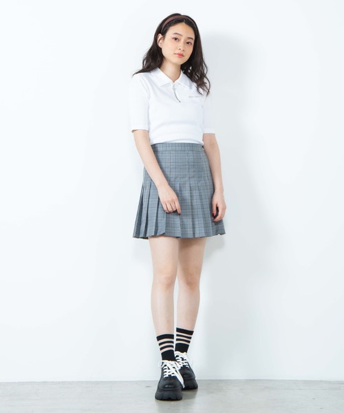 WEGO(ウィゴー)の「DISPARK/チャームジップリブTシャツ(Tシャツ/カットソー・レディース・ホワイト/ピンク・FREE)」の7枚目の写真
