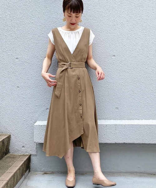 PICCIN（ピッチン）の「ヘムラインボタンワンピース（ワンピース・レディース・ブラック/モカ・M/L）」の11枚目の写真