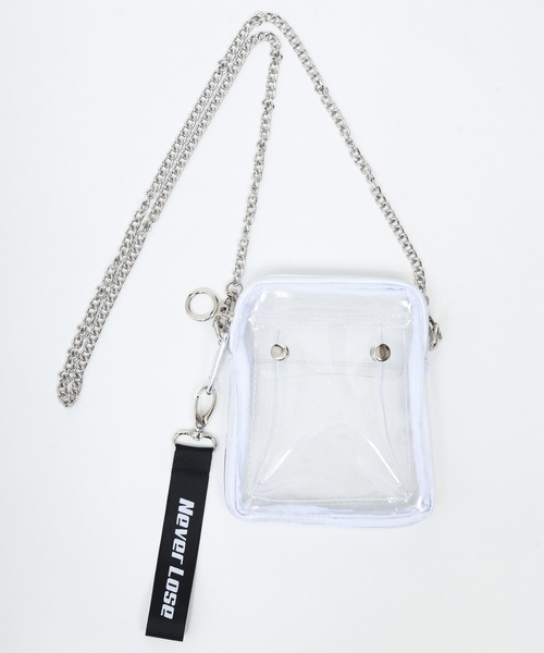 WC（ダブル シー）の「WC/クリアポケットミニショルダーバッグ（ショルダーバッグ・レディース・ホワイト/ブラック/その他1/グリーン・FREE）」の7枚目の写真