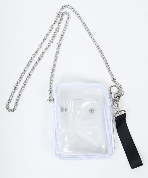 WC（ダブル シー）の「WC/クリアポケットミニショルダーバッグ（ショルダーバッグ・レディース・ホワイト/ブラック/その他1/グリーン・FREE）」の9枚目の写真
