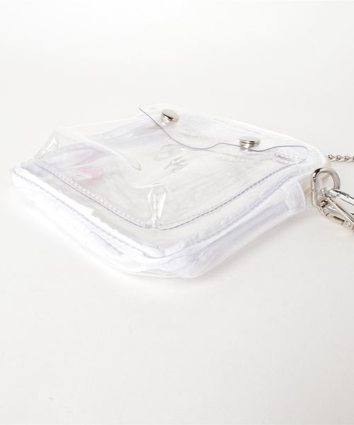 WC（ダブル シー）の「WC/クリアポケットミニショルダーバッグ（ショルダーバッグ・レディース・ホワイト/ブラック/その他1/グリーン・FREE）」の10枚目の写真