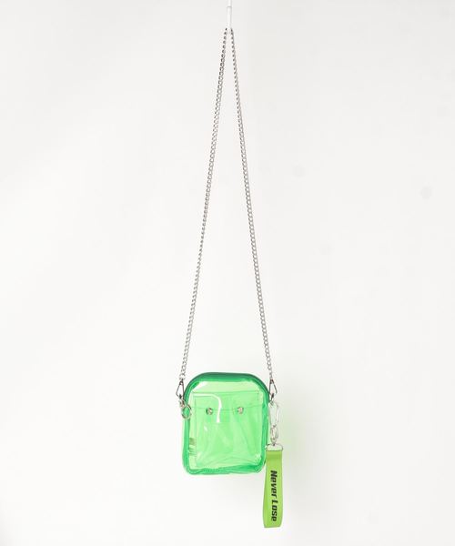 WC（ダブル シー）の「WC/クリアポケットミニショルダーバッグ（ショルダーバッグ・レディース・ホワイト/ブラック/その他1/グリーン・FREE）」の14枚目の写真