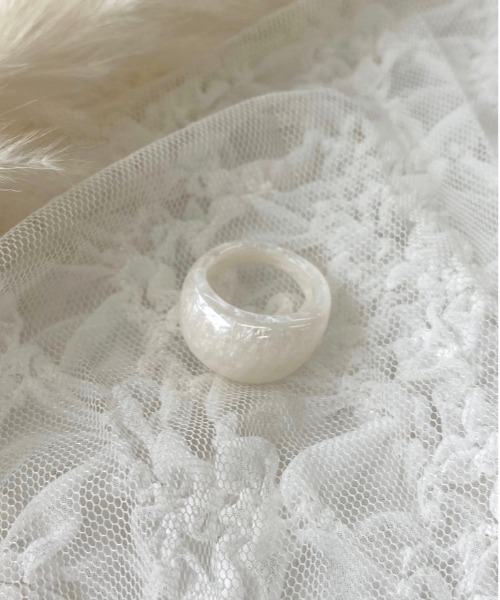 apres jour（アプレジュール）の「【apres jour×ARIAZ】カラーリング（リング・レディース・ライトブルー/オフホワイト/ゴールド/ライトブラウン/ミント/ピンクベージュ/ライトピンク/ライトベージュ・FREE）」の2枚目の写真