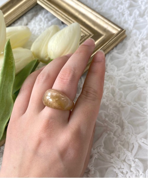 apres jour（アプレジュール）の「【apres jour×ARIAZ】カラーリング（リング・レディース・ライトブルー/オフホワイト/ゴールド/ライトブラウン/ミント/ピンクベージュ/ライトピンク/ライトベージュ・FREE）」の8枚目の写真