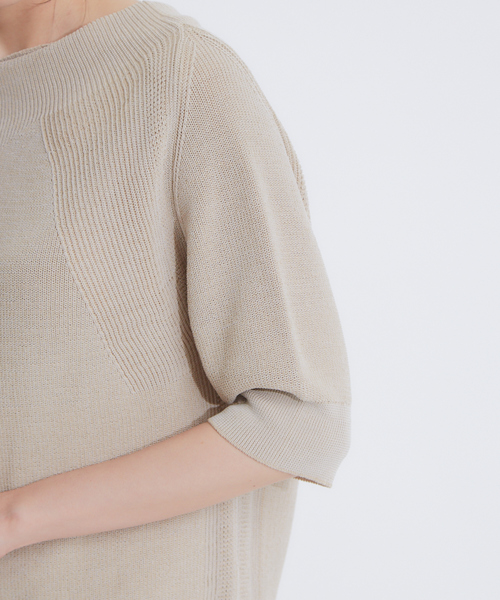 qualite（カリテ）の「ラグラン片畦ニット（ニット/セーター・レディース・ライトブルー/ホワイト/カーキ/ベージュ・フリー）」の19枚目の写真