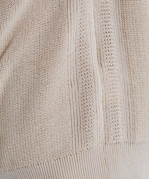 qualite（カリテ）の「ラグラン片畦ニット（ニット/セーター・レディース・ライトブルー/ホワイト/カーキ/ベージュ・フリー）」の5枚目の写真