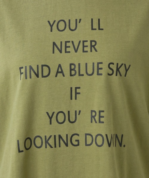 n'ee-ne（ネーネ）の「USAコットン　ロゴプリントTシャツ（Tシャツ/カットソー・レディース・カーキ/オフホワイト/ベージュ/ブラック・M/L）」の10枚目の写真