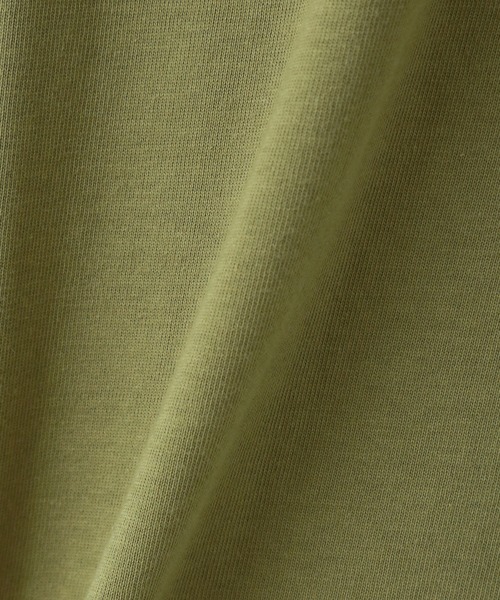 n'ee-ne（ネーネ）の「USAコットン　ロゴプリントTシャツ（Tシャツ/カットソー・レディース・カーキ/オフホワイト/ベージュ/ブラック・M/L）」の13枚目の写真