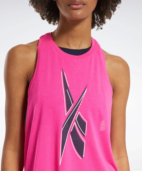 Reebok（リーボック）の「ワークアウト レディ スプレミアム タンク トップ / Workout Ready Supremium Tee（タンクトップ・レディース・ブラック/ピンク・SMALL/LARGE/MEDIUM/X-LARGE/XX-LARGE/X-SMALL）」の12枚目の写真