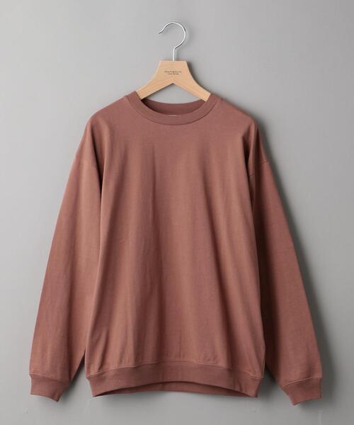 BEAUTY&YOUTH UNITED ARROWS（ビューティーアンドユースユナイテッドアローズ）の「【WEB限定】by バルーン スウェット フォルム カットソー（Tシャツ/カットソー・メンズ・ライム/ピンク/ワインレッド/ベージュ/ネイビー/ブラック/オリーブ/ターコイズブルー/ホワイト/ライトグレー・M/S/L）」の9枚目の写真