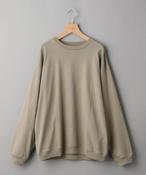 BEAUTY&YOUTH UNITED ARROWS（ビューティーアンドユースユナイテッドアローズ）の「【WEB限定】by バルーン スウェット フォルム カットソー（Tシャツ/カットソー・メンズ・ライム/ピンク/ワインレッド/ベージュ/ネイビー/ブラック/オリーブ/ターコイズブルー/ホワイト/ライトグレー・M/S/L）」の22枚目の写真