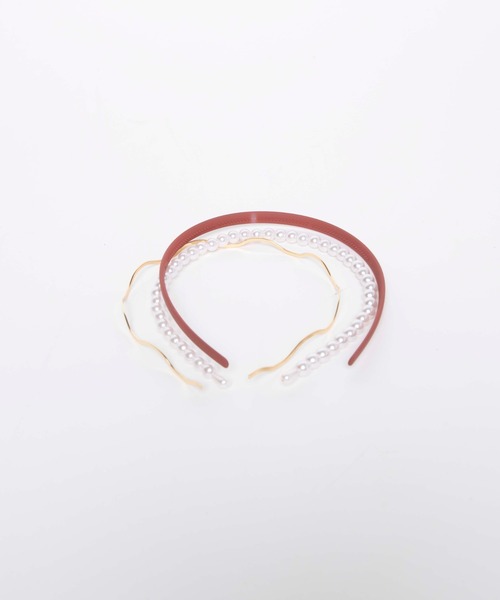 WEGO（ウィゴー）の「WEGO/【3点セット】マルチカチューシャ（カチューシャ・レディース・カーキ/その他1/ワイン/ベージュ・FREE）」の15枚目の写真