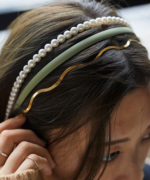 WEGO（ウィゴー）の「WEGO/【3点セット】マルチカチューシャ（カチューシャ・レディース・カーキ/その他1/ワイン/ベージュ・FREE）」の21枚目の写真