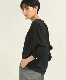 MN280 新品 ブラウス Human 2nd Occasion ブラック M Human 2nd Occasion（ヒューマンセカンドオケージョン）の