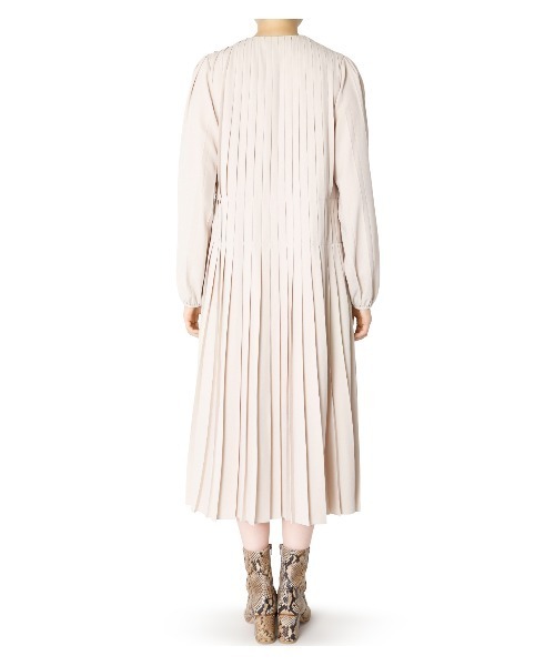 LE CIEL BLEU（ルシェルブルー）の「Pleated Collarless Dress