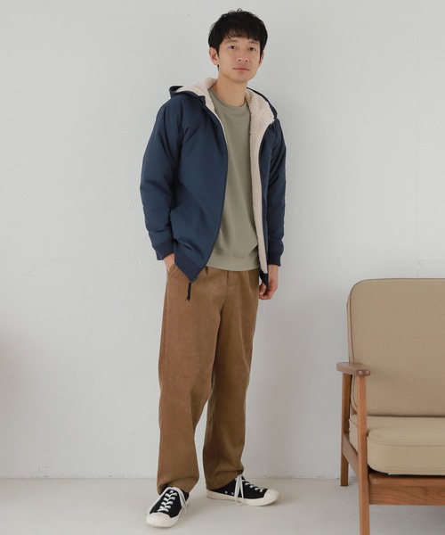 LAKOLE（ラコレ）の「TCワッフル裏起毛プルオーバー / LAKOLE（スウェット・メンズ・ホワイト/ブラウン/ライトグリーン/アイボリー・MEDIUM/LARGE）」の14枚目の写真