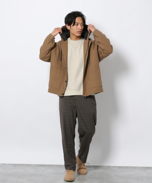 LAKOLE（ラコレ）の「TCワッフル裏起毛プルオーバー / LAKOLE（スウェット・メンズ・ホワイト/ブラウン/ライトグリーン/アイボリー・MEDIUM/LARGE）」の19枚目の写真