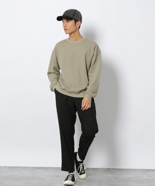 LAKOLE（ラコレ）の「TCワッフル裏起毛プルオーバー / LAKOLE（スウェット・メンズ・ホワイト/ブラウン/ライトグリーン/アイボリー・MEDIUM/LARGE）」の21枚目の写真