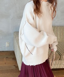 archives | ダメージ加工ニットプルオーバー(ニット/セーター)