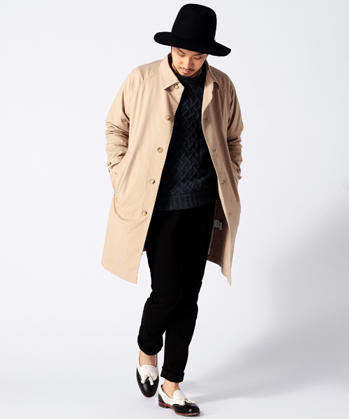 BEAMS（ビームス）の「BEAMS / ストレッチ ステンカラー （ステンカラーコート・メンズ・ベージュ/ネイビー/その他1・SMALL/MEDIUM/LARGE/X-LARGE）」の13枚目の写真