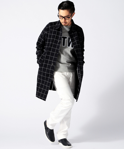 BEAMS（ビームス）の「BEAMS / ストレッチ ステンカラー （ステンカラーコート・メンズ・ベージュ/ネイビー/その他1・SMALL/MEDIUM/LARGE/X-LARGE）」の14枚目の写真