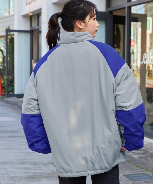 MONO-MART（モノマート）の「ビッグシルエット ハイネック ボリュームスリーブ中綿ジャケット（ダウンジャケット/コート・メンズ・ブラック/ネイビー/グレー系その他/チャコール/ダークベージュ/ブラウン・FREE）」の20枚目の写真