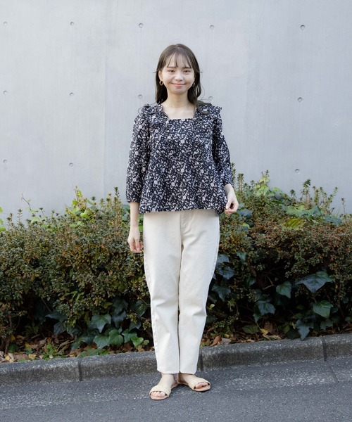 花柄刺繍シャツブラウス（シャツ/ブラウス）｜ANOTHER S