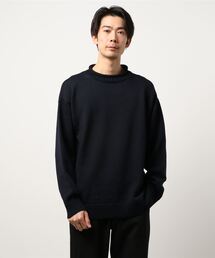 ARPENTEUR◆ニットポロセーター(厚手)/M/コットン/GRY/無地/ ARPENTEUR(アーペントル) ⁄ ニットポロセーター(厚手)⁄M⁄コットン⁄GRY