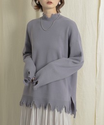 SENSE OF PLACE by URBAN RESEARCH | 【WEB/一部店舗限定】ダメージハイネックルーズトップ(ニット/セーター)