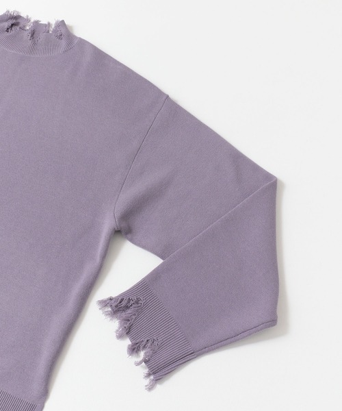 SENSE OF PLACE by URBAN RESEARCH（センスオブプレイスバイアーバンリサーチ）の「【WEB/一部店舗限定】ダメージハイネックルーズトップ（ニット/セーター・メンズ・グレー/アイボリー/グリーン系その他/ブルー系その他・MEDIUM/LARGE/X-LARGE）」の16枚目の写真