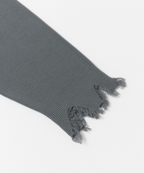 SENSE OF PLACE by URBAN RESEARCH（センスオブプレイスバイアーバンリサーチ）の「【WEB/一部店舗限定】ダメージハイネックルーズトップ（ニット/セーター・メンズ・グレー/アイボリー/グリーン系その他/ブルー系その他・MEDIUM/LARGE/X-LARGE）」の21枚目の写真