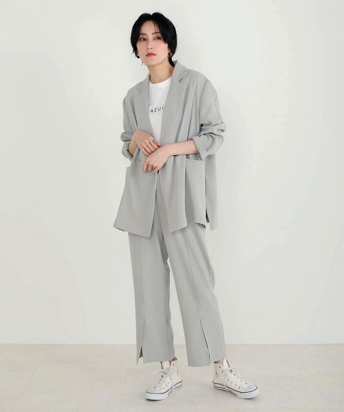 Bou Jeloud（ブージュルード）の「フロントスリットパンツ（その他パンツ・レディース・ベージュ/グレー・38）」の4枚目の写真