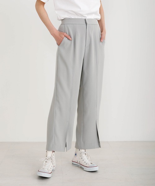 Bou Jeloud（ブージュルード）の「フロントスリットパンツ（その他パンツ・レディース・ベージュ/グレー・38）」の5枚目の写真