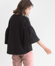 コットンポンチフレアスリーブトップス
