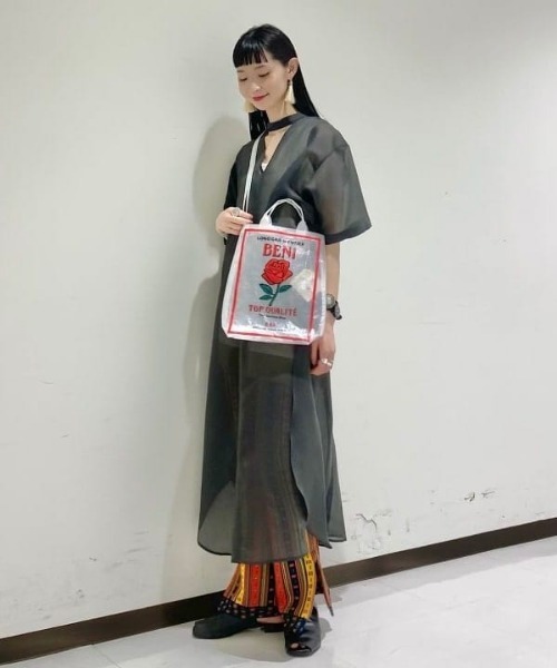 Ray BEAMS（レイビームス）の「wiffle × Ray BEAMS / 別注 ライスシート バッグ（ショルダーバッグ・レディース・ホワイト/オレンジ・ONE SIZE）」の8枚目の写真