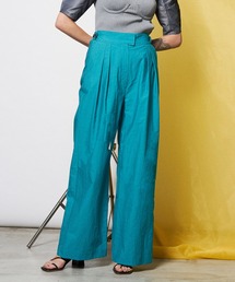 コットンナイロン2タックワイドパンツ【MAISON SPECIAL/メゾンスペシャル】
