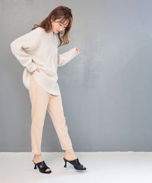 SESTO（セスト）の「プラットフォーム変形ヒールストレッチミュールサンダル（サンダル・レディース・ブラック/グレイッシュベージュ/ホワイト/ドット・S/LL/M/L）」の7枚目の写真