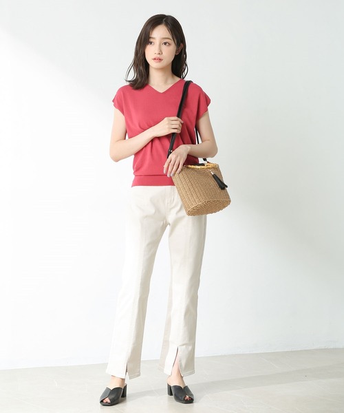 Honeys（ハニーズ）の「バンブーハンドルＢａｇ（ハンドバッグ・レディース・ベージュ/ブラック・FREE）」の16枚目の写真