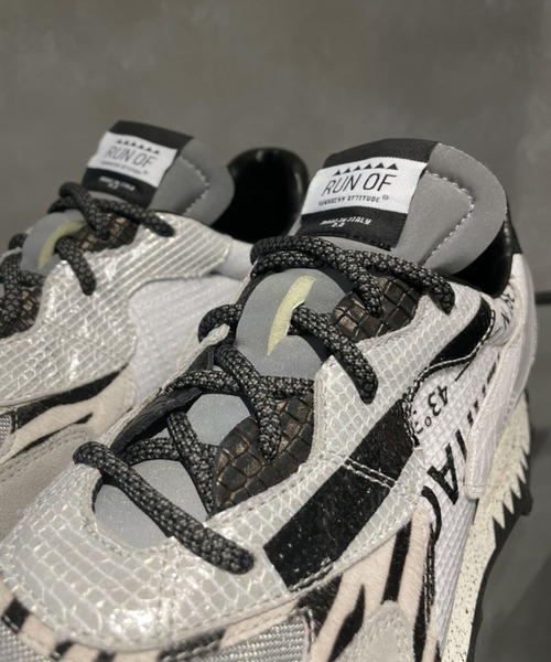 RUN OF（ランオブ）の「RUN OF ランオブ/21AW NEW/SHUTTLE/シャトル/イタリアスニーカー（スニーカー・メンズ・ホワイト・40/41/42/43/44）」の5枚目の写真