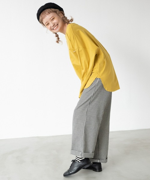 MERLOT（メルロー）の「ギンガムチェックタックパンツ（その他パンツ・レディース・ブルー/ブラック・FREE）」の6枚目の写真