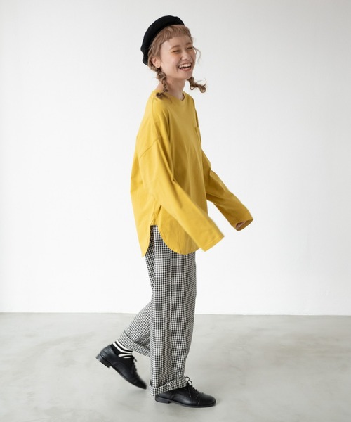 MERLOT（メルロー）の「ギンガムチェックタックパンツ（その他パンツ・レディース・ブルー/ブラック・FREE）」の7枚目の写真