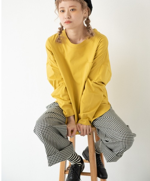 MERLOT（メルロー）の「ギンガムチェックタックパンツ（その他パンツ・レディース・ブルー/ブラック・FREE）」の8枚目の写真