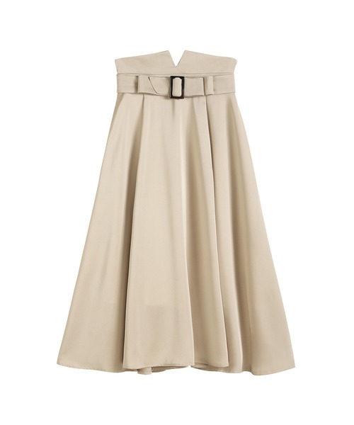 DRESS STAR(ドレス スター)の「バックルベルトフレアスカート(スカート・レディース・ベージュ/ブルー/ネイビー/ピンク・M/S/L)」の17枚目の写真