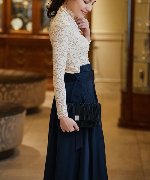 DRESS STAR(ドレス スター)の「バックルベルトフレアスカート(スカート・レディース・ベージュ/ブルー/ネイビー/ピンク・M/S/L)」の13枚目の写真