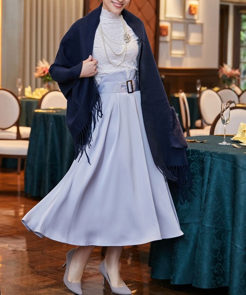 DRESS STAR(ドレス スター)の「バックルベルトフレアスカート(スカート・レディース・ベージュ/ブルー/ネイビー/ピンク・M/S/L)」の21枚目の写真