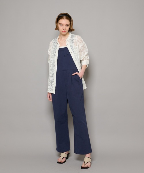 CIAOPANIC（チャオパニック）の「リネンオーバーオール（サロペット/オーバーオール・レディース・アイボリー/ブラック/ネイビー・FREE）」の17枚目の写真