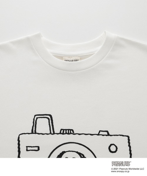 PEANUTS(ピーナッツ)の「PEANUTS/ピーナッツ 別注 オーバーサイズ 線画デザイン 半袖Tシャツ(Tシャツ/カットソー・メンズ・ホワイト系その他/グレー系その他2/ホワイト系その他2/ベージュ系その他/グレー系その他/ベージュ系その他2・M/L)」の10枚目の写真