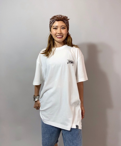 JIMMY'Z（ジミーズ）の「【ムラサキスポーツ別注】JIMMYZ/ジミーズ   ビッグシルエット  バックプリントＴシャツ  JM-MU2103（Tシャツ/カットソー・レディース・ブラック系その他2/ホワイト系その他/ブラック系その他・L/M）」の7枚目の写真